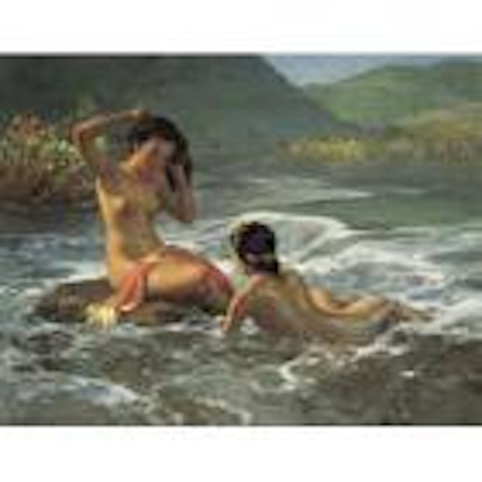 Bathing girls by Fernando Amorsolo