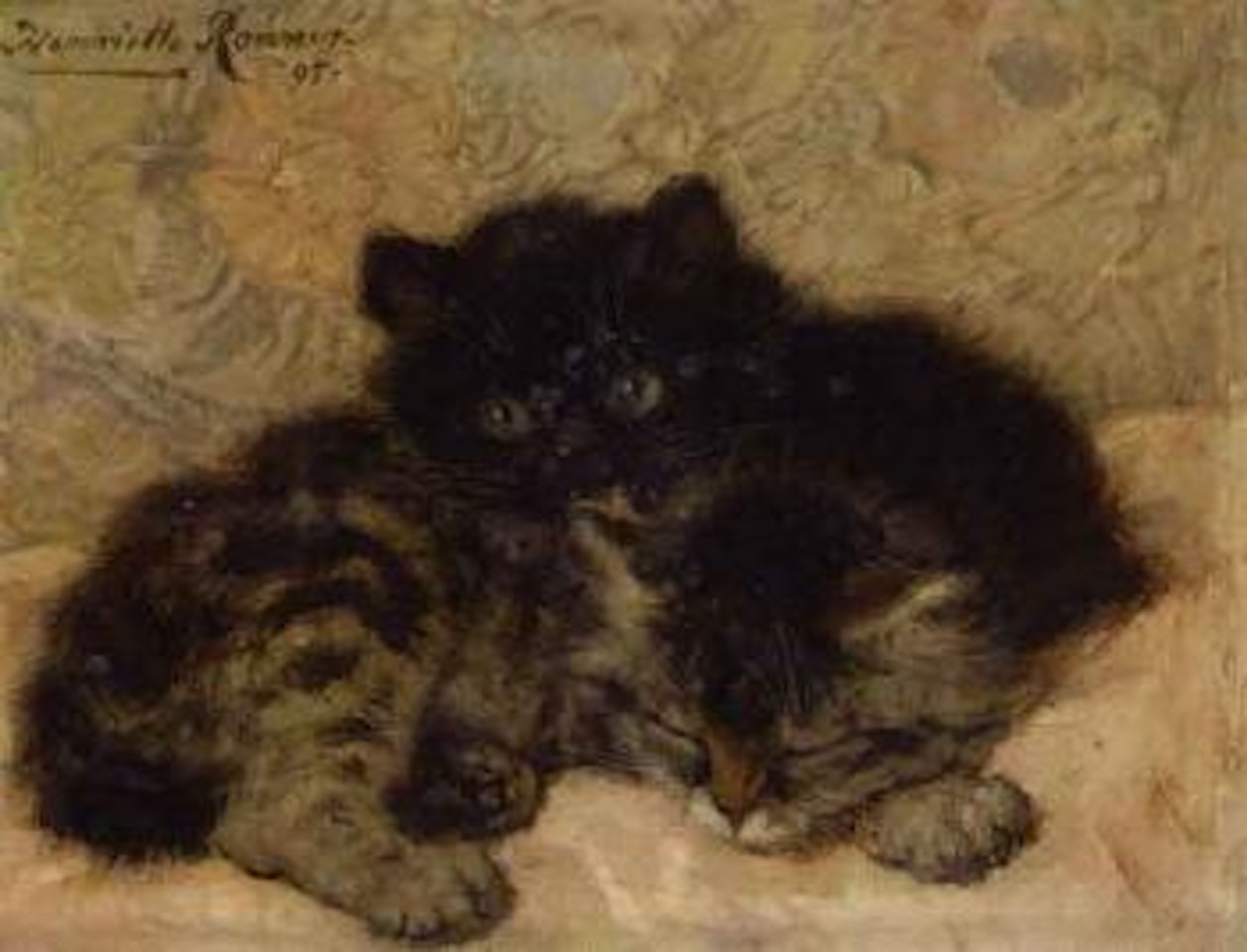 Gem and Pearl by Henriette Ronner-Knip