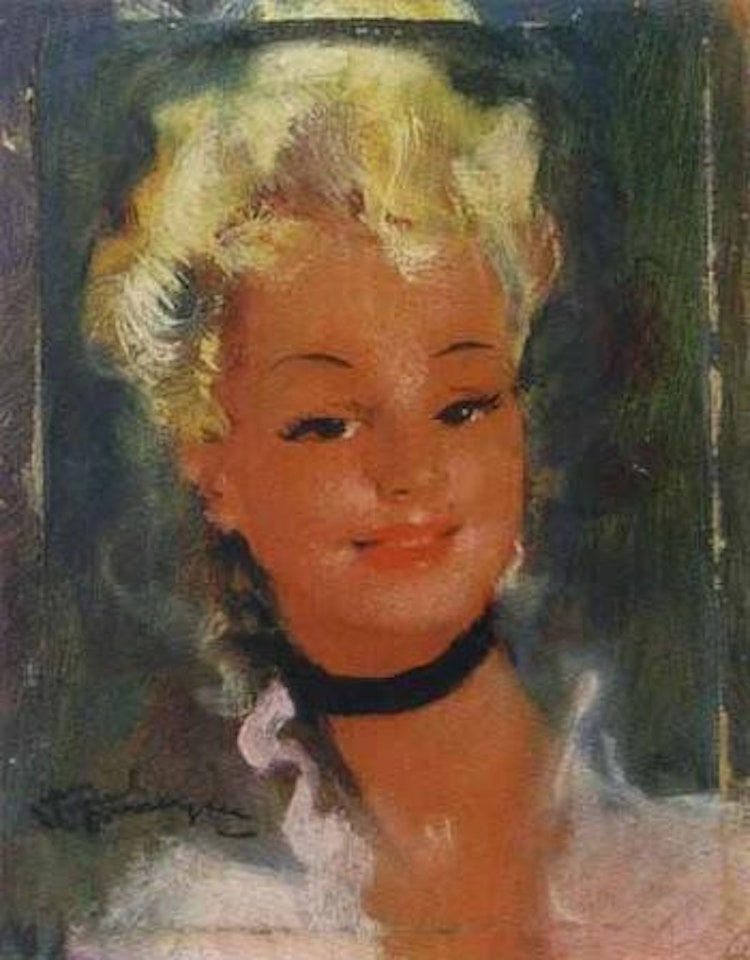 Le sourire de Gladys by Jean Gabriel Domergue
