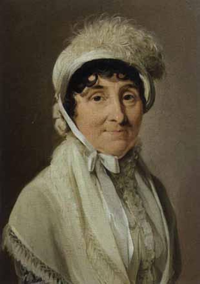 Portrait de femme a la coiffe de plumes blanches by Louis-Leopold Boilly