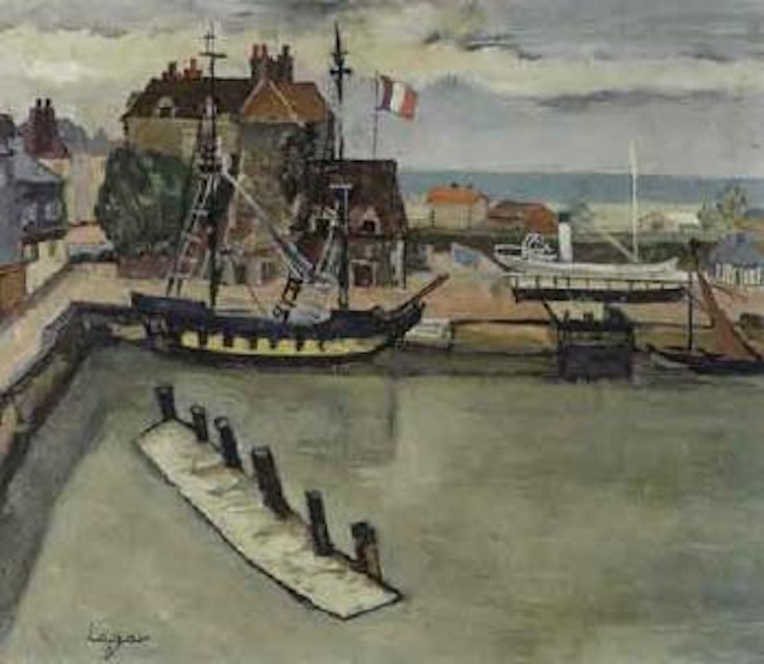 Le vieux bassin a Honfleur by Celso Lagar