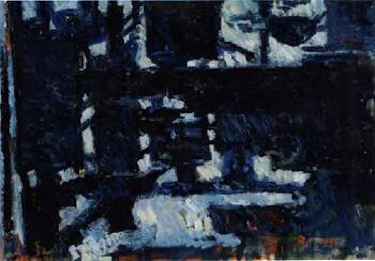 Cranes in the Gaswork harbour by Preben Hornung