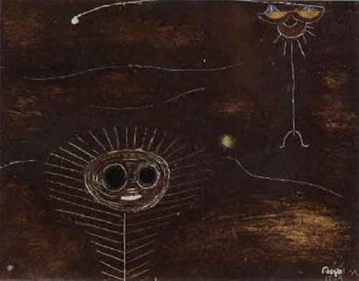 Les yeux noirs by Asger Jorn