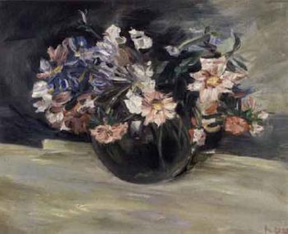 Flowers in vase by Kurt Schwitters