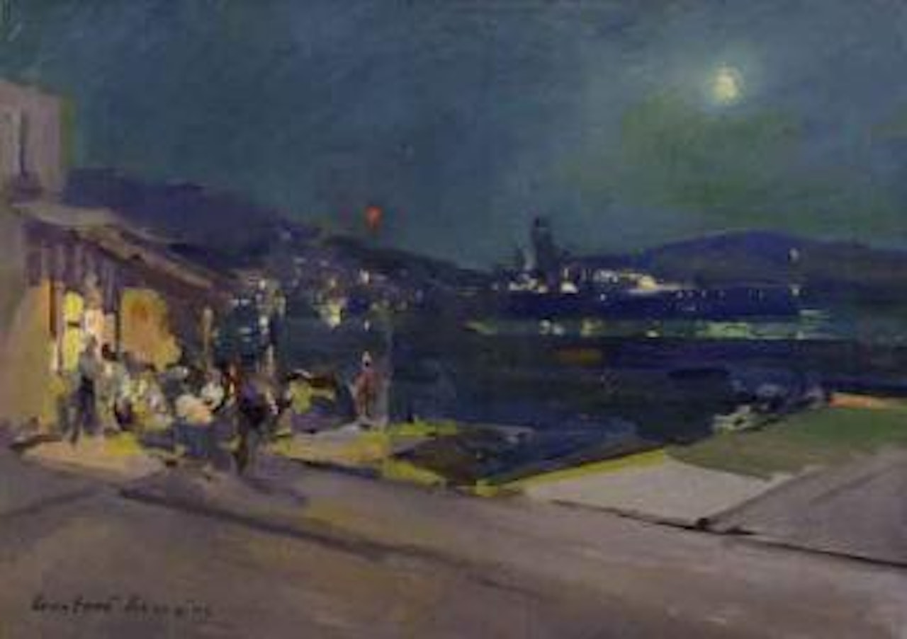 Evening on the French coast by Konstantin Alekseevich Korovin