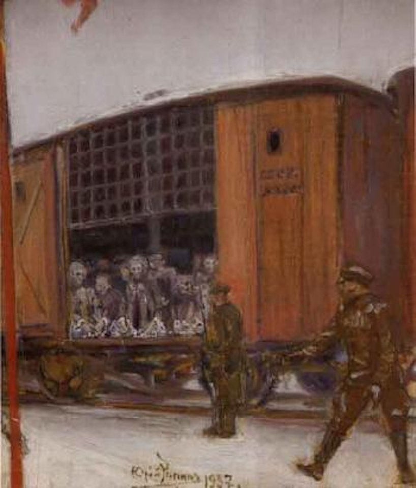 Prisoner transport by Ilya Yefimovich Repin