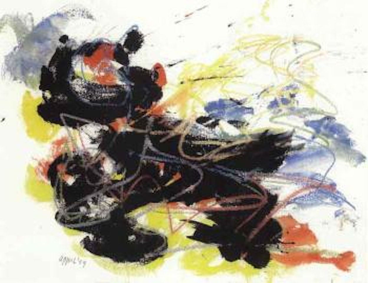 Personnage noir by Karel Appel