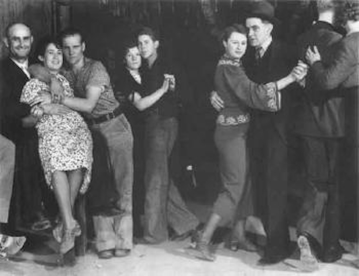 Montana Relief workers make whoopee on Saturday night by Margaret Bourke-White