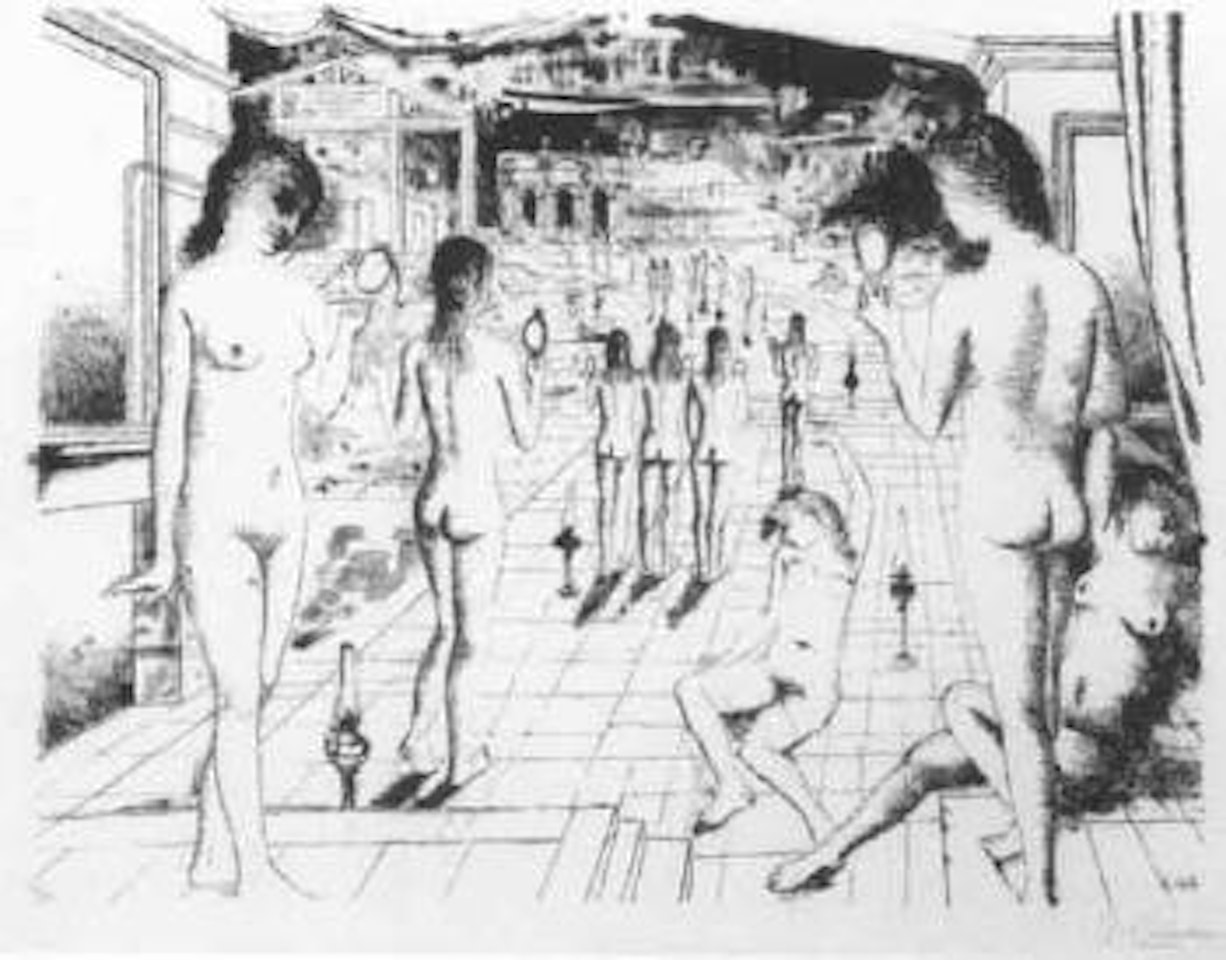 Les miroirs by Paul Delvaux