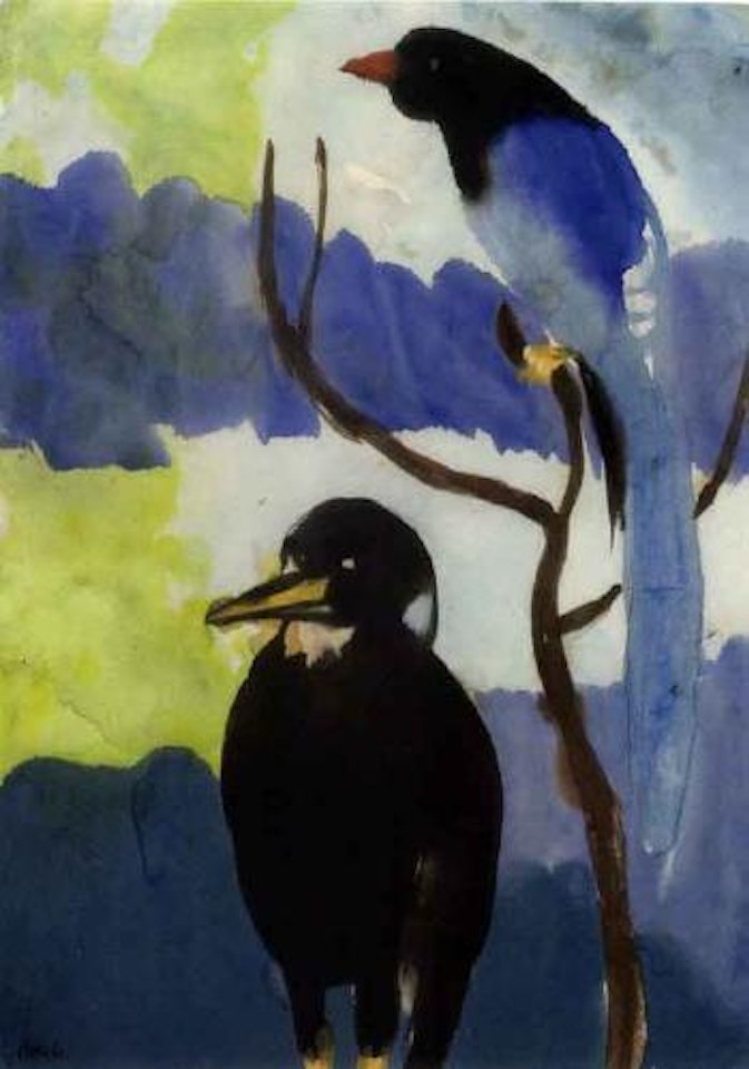 Strange birds by Emil Nolde