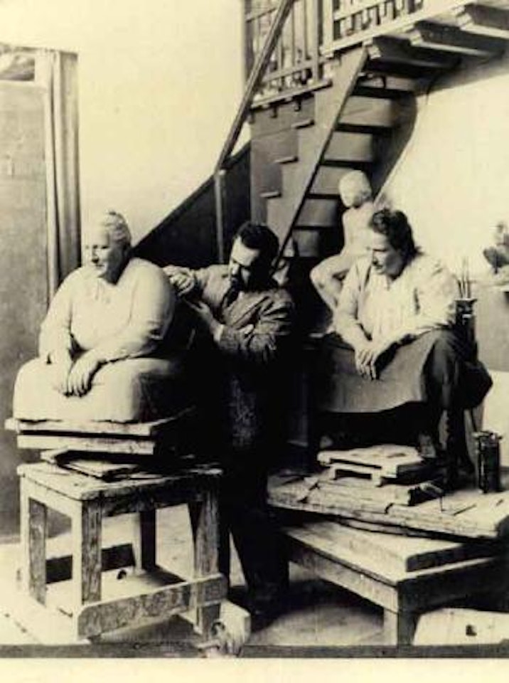 Gertrude Stein chez Jo Davidson by Man Ray