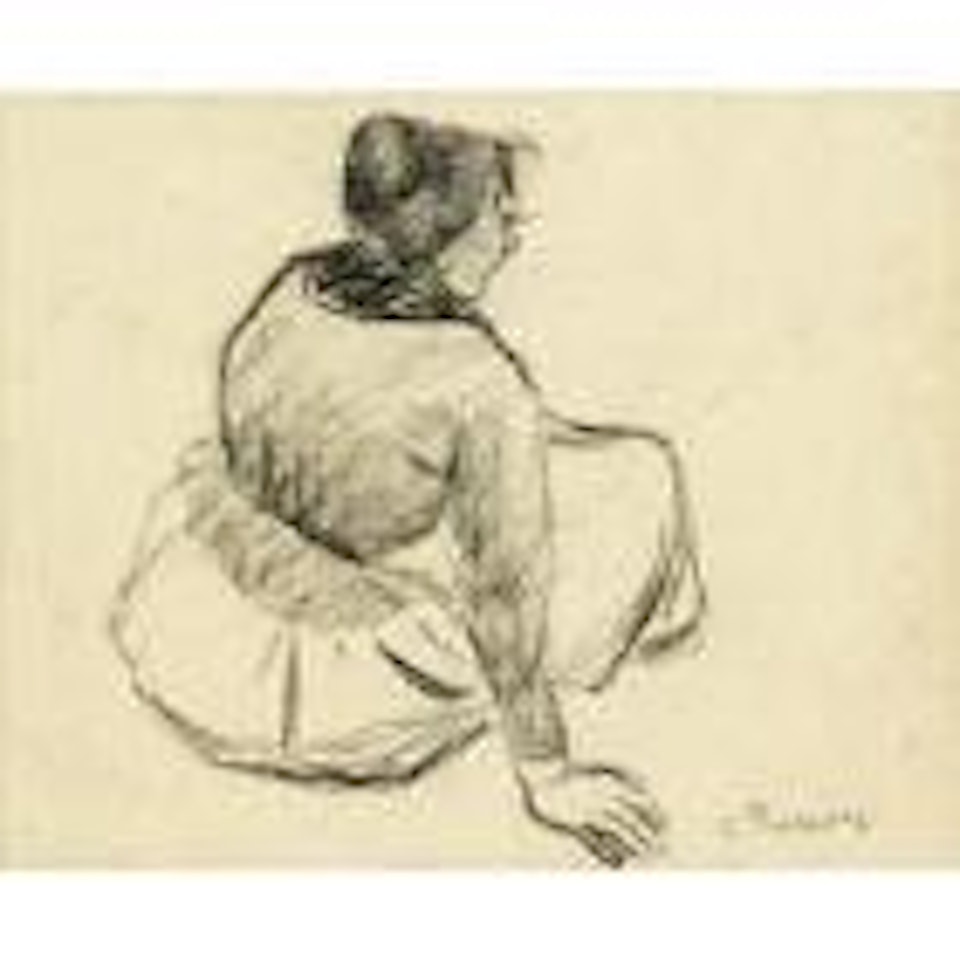Femme assise by Camille Pissarro