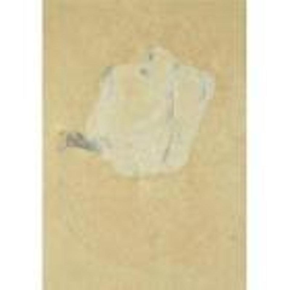Seated female nude by Egon Schiele