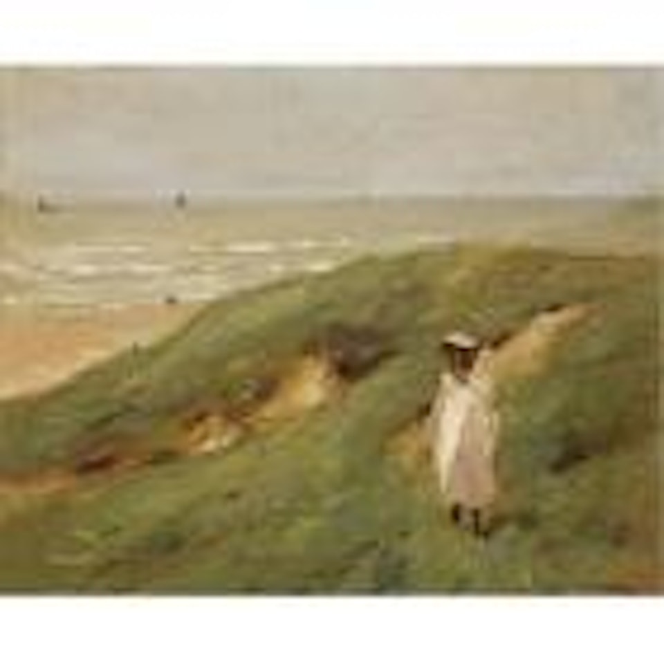 Dune near Nordwijk with child by Max Liebermann