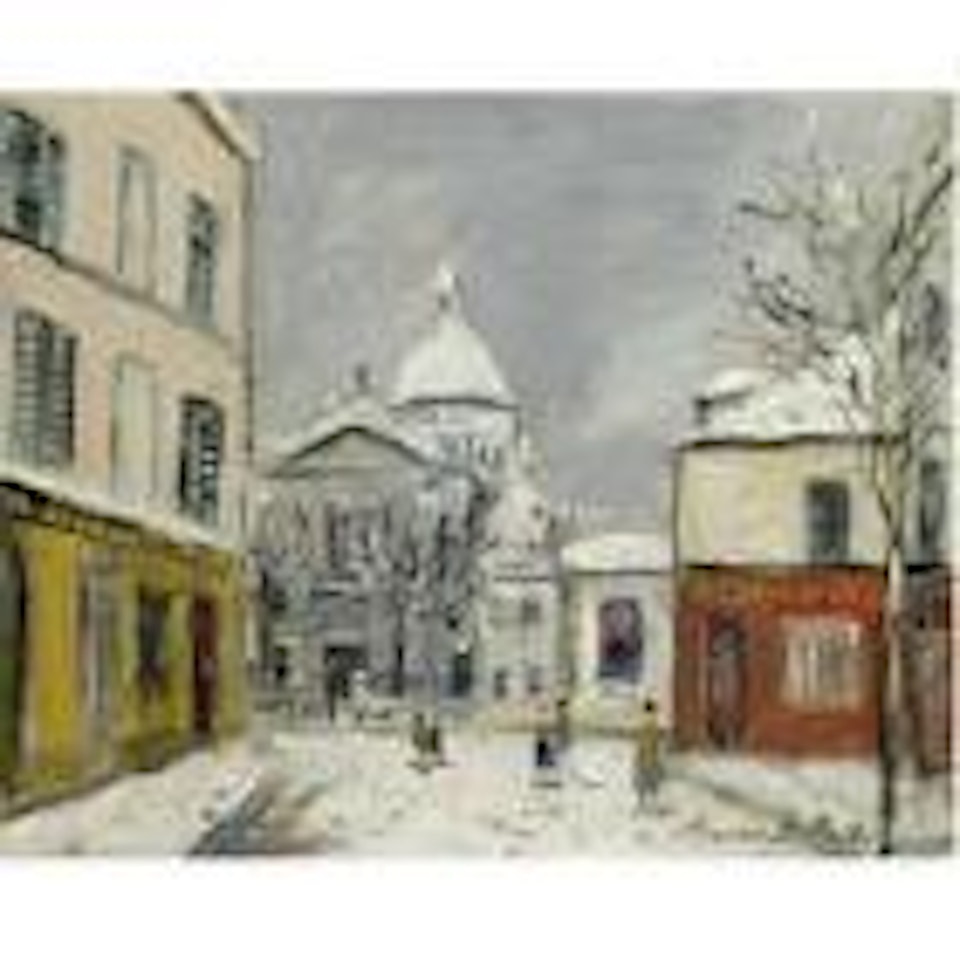 Sacre-Coeur sous la neige by Maurice Utrillo