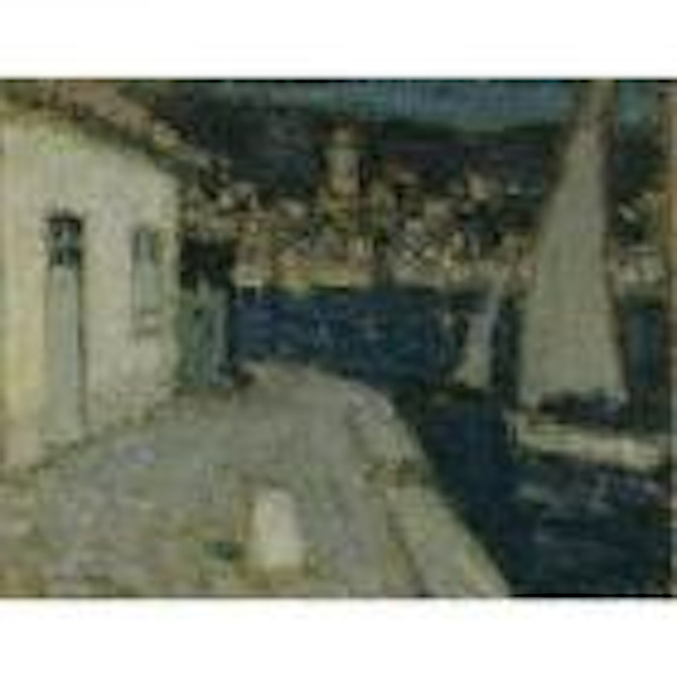 Les barques, Saint-Jean-Cap-Ferrat by Henri Le Sidaner