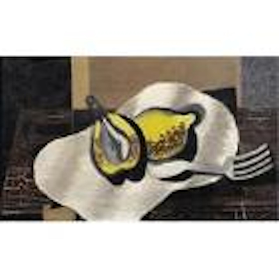 Fruits et fourchette by Georges Braque