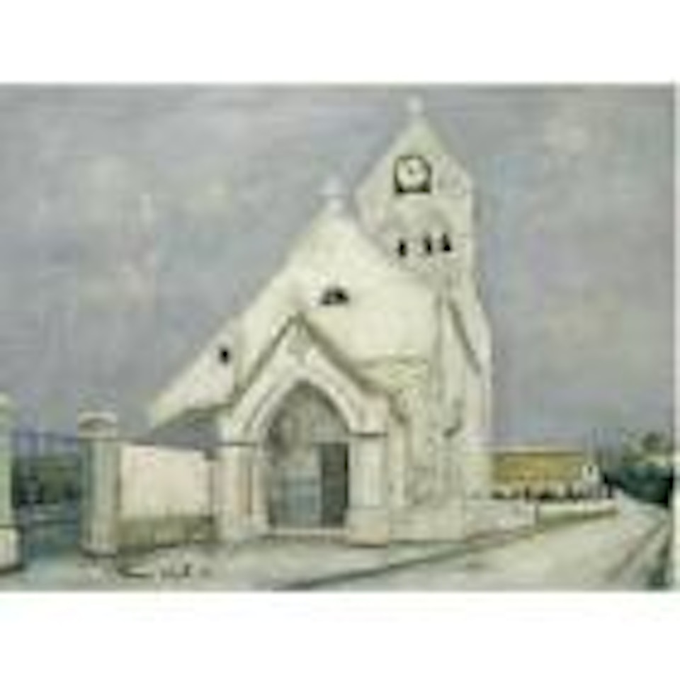 La petite communiante, eglise de DEuil by Maurice Utrillo