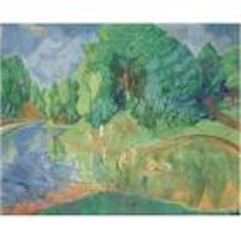 Bathers in the park by Erich Heckel