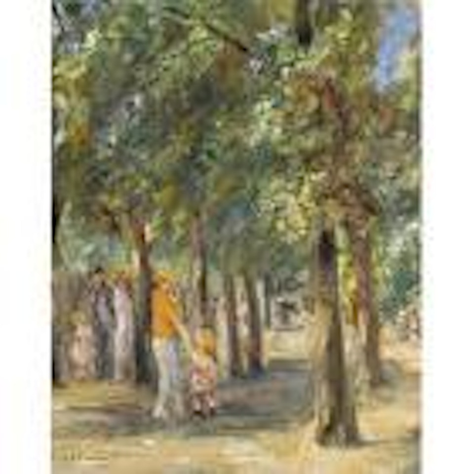 Scene in Tiergarten by Max Liebermann