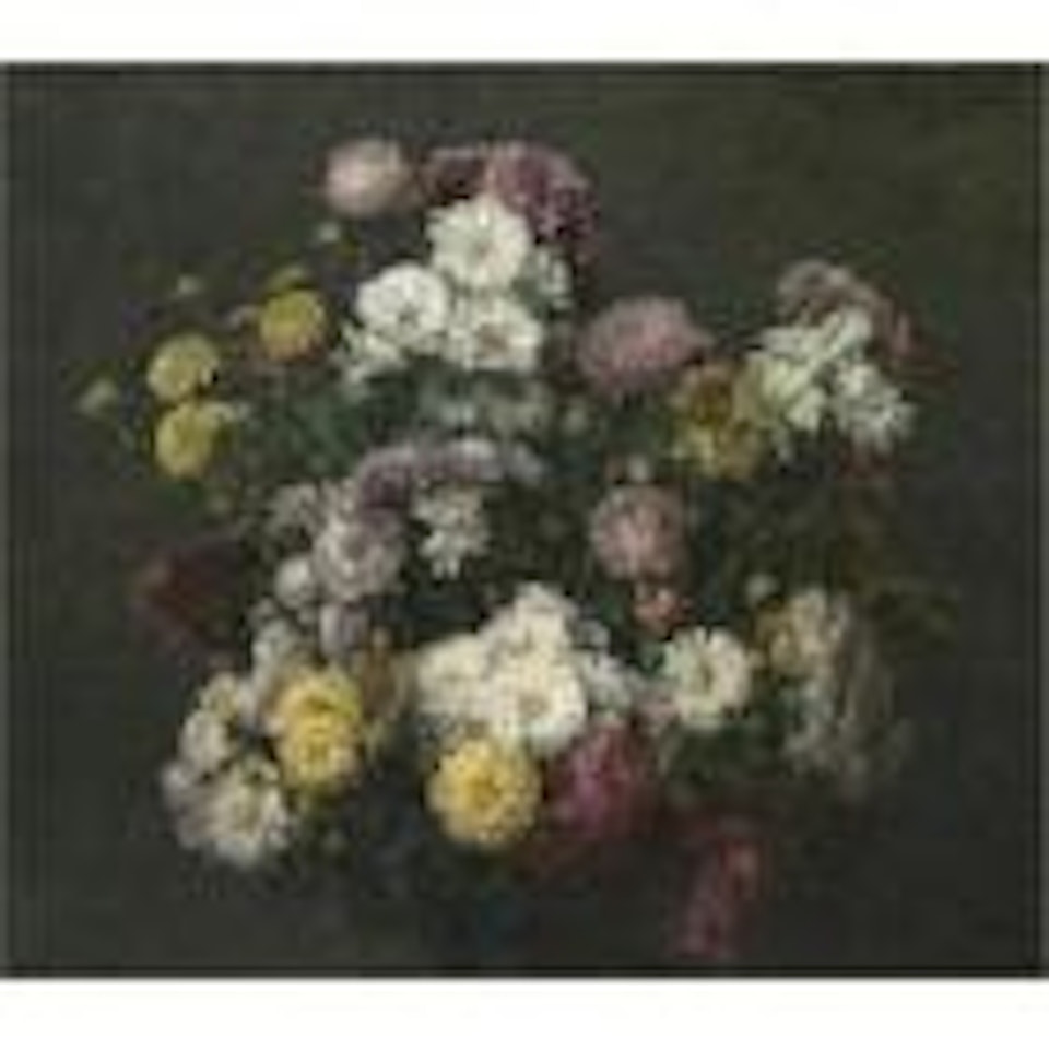 Fleurs, chrysanthemes by Henri Fantin-Latour