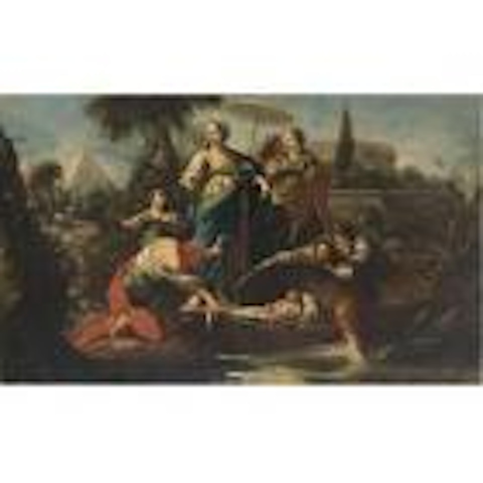 Finding of Moses by Roman School