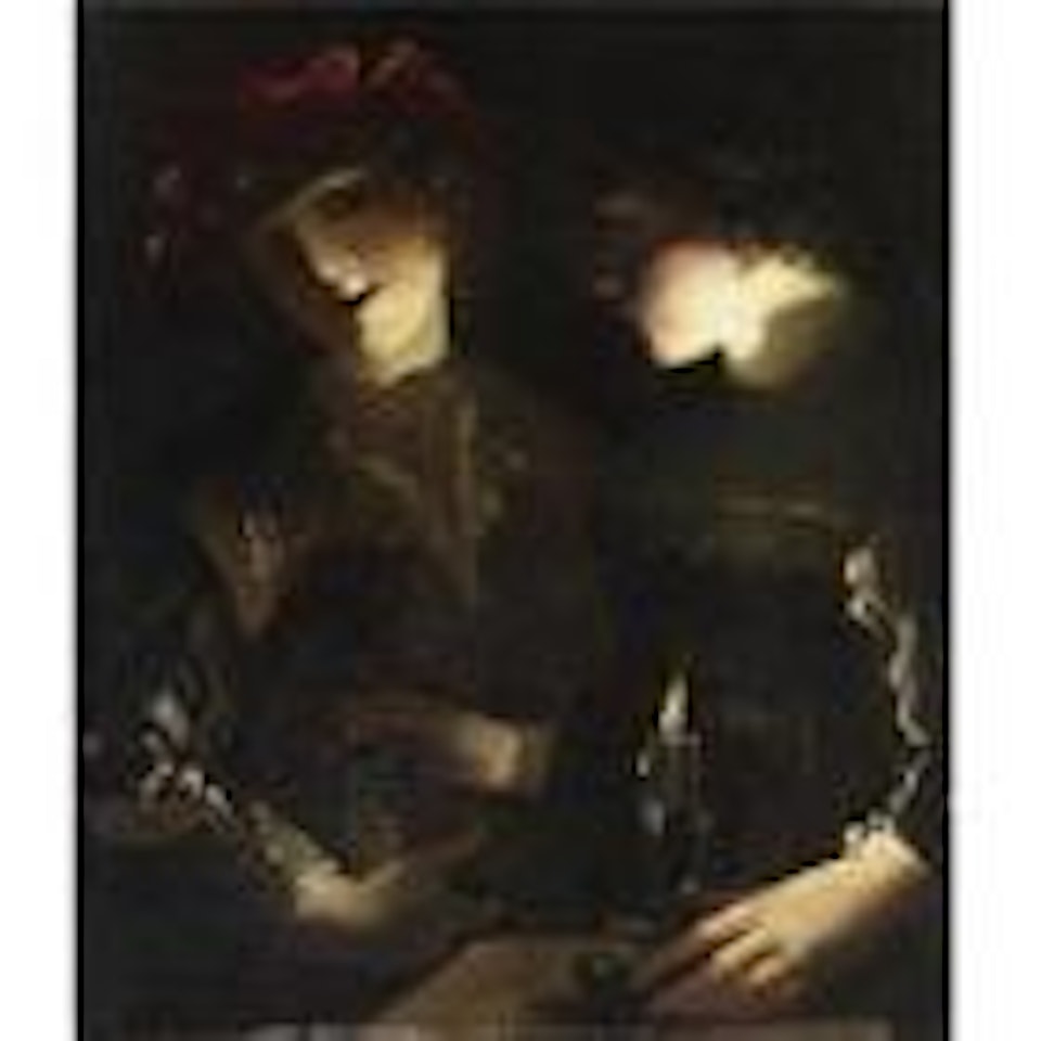 Interior scene at candle light by Caravaggio