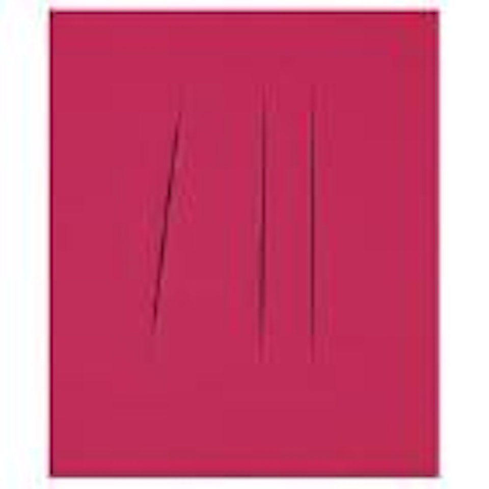 Spatial concept, waiting by Lucio Fontana