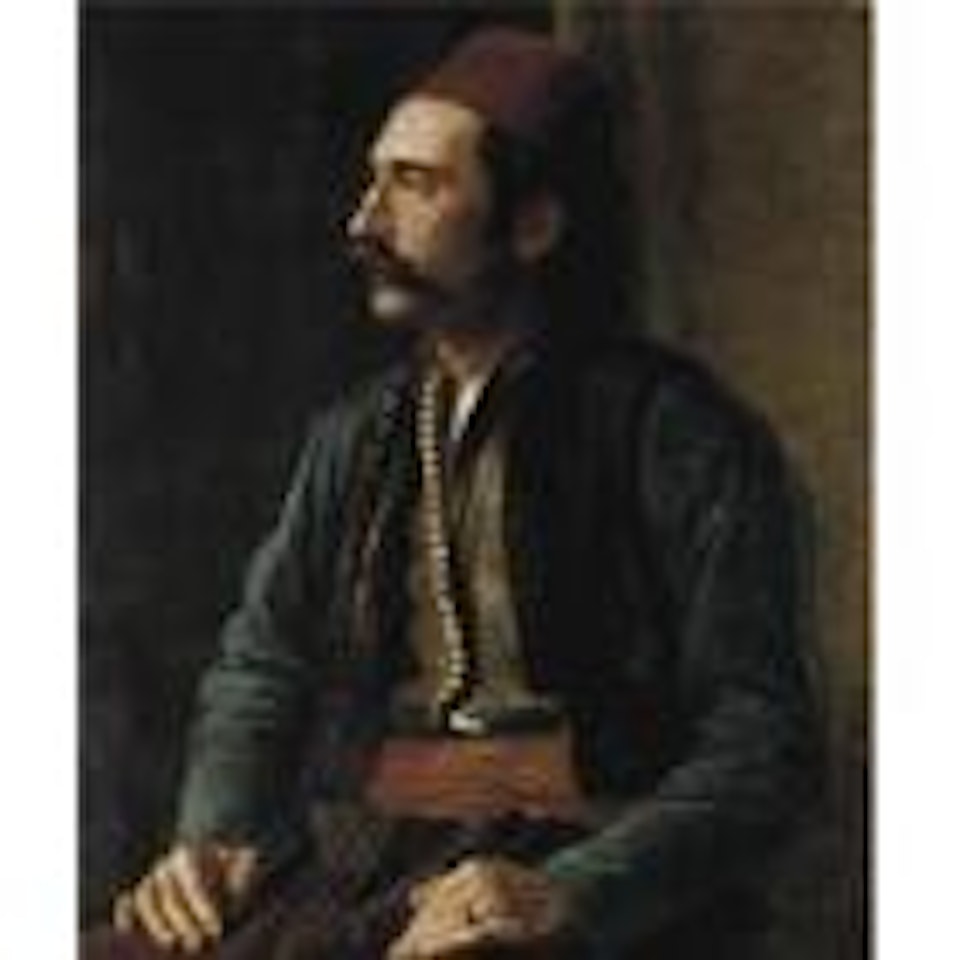 Seated man by French School