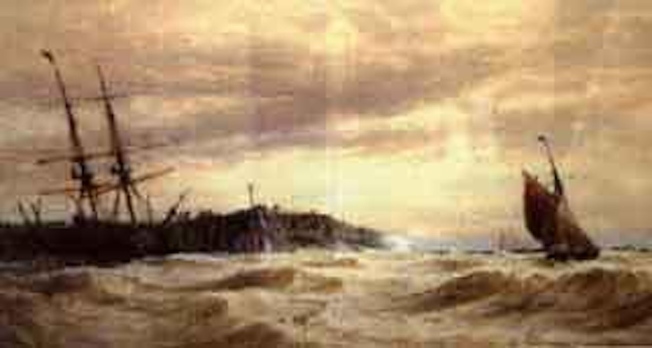 Broadstairs Pier by Thomas Bush Hardy