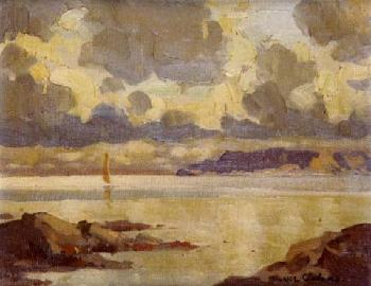 Evening light, Cushendun Bay, Co. Antrim by Maurice Canning Wilks