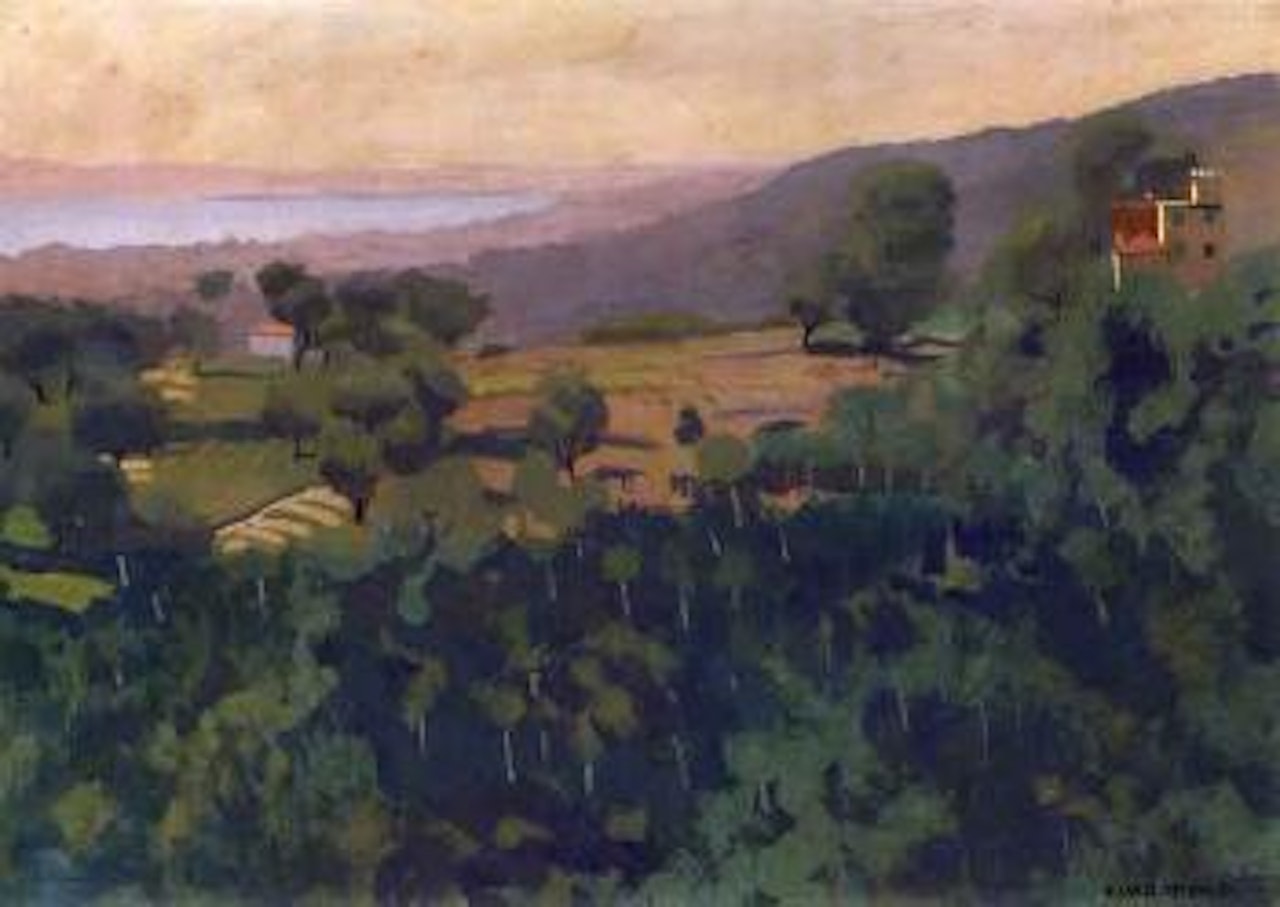 Colline au-dessus de Cagnes, le matin by Félix Vallotton