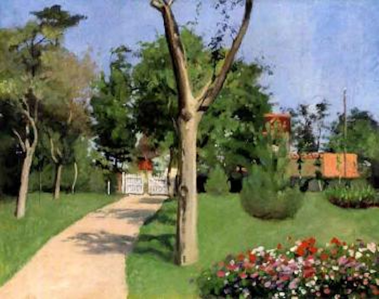 The garden, sun and flowers by Félix Vallotton