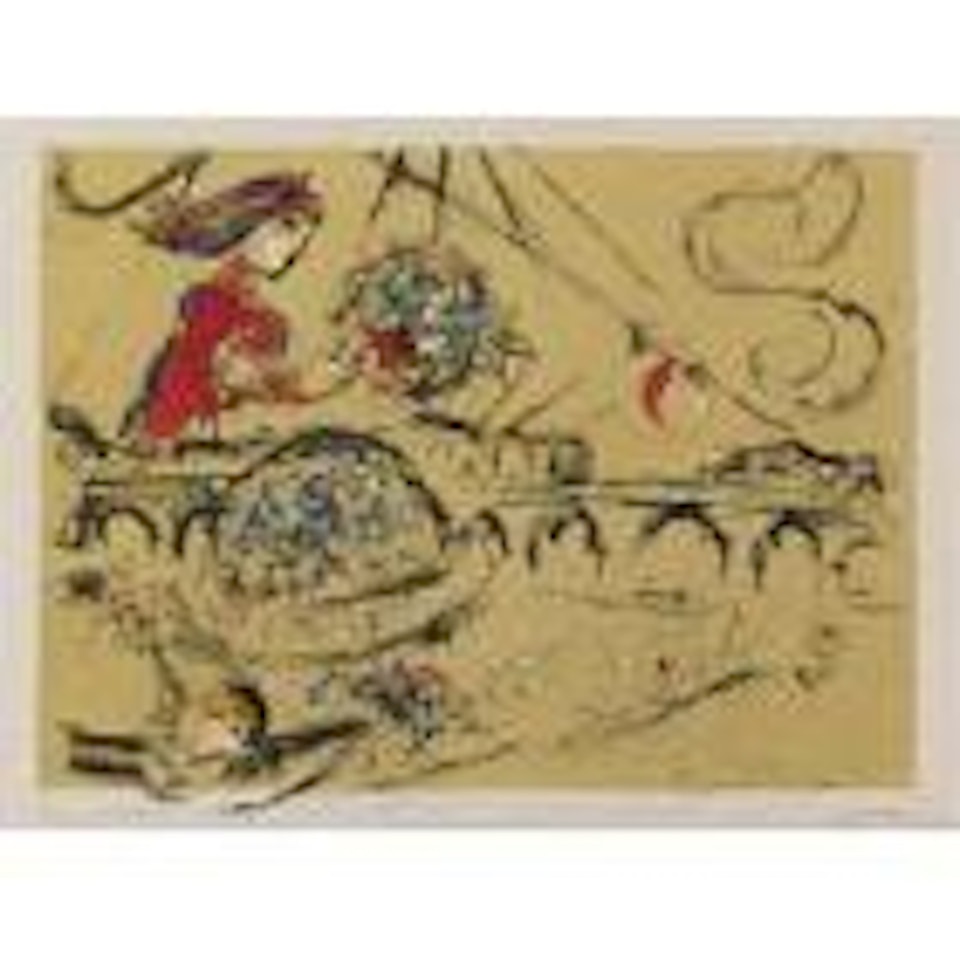 Ile St. Louis by Marc Chagall