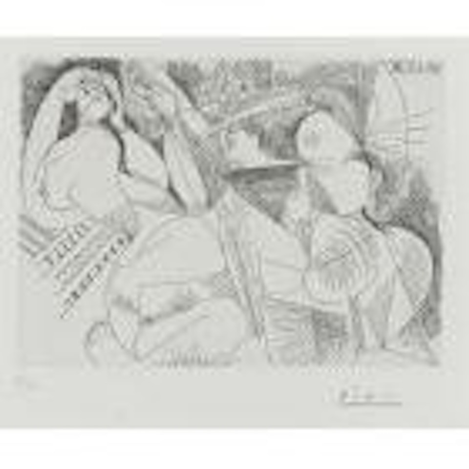 La sieste, deux figures by Pablo Picasso