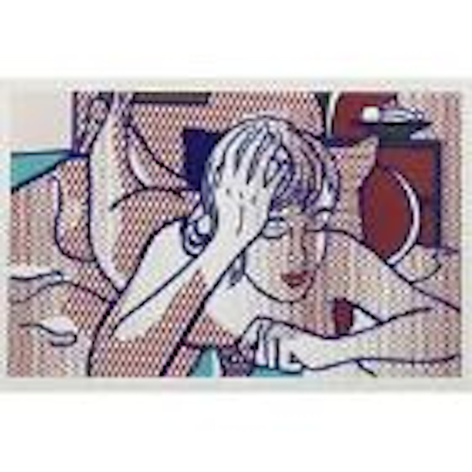 Thinking nude, state I by Roy Lichtenstein
