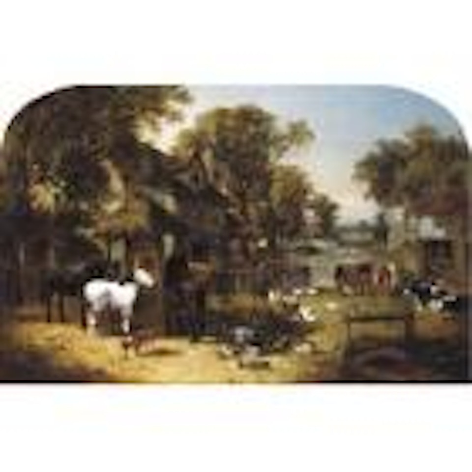 An English farmyard idyll by John Frederick Herring