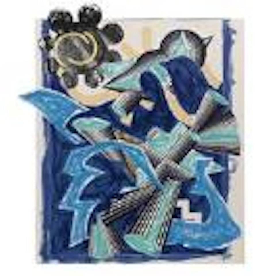 Illustration after El Lissitzky's had gady by Frank Stella