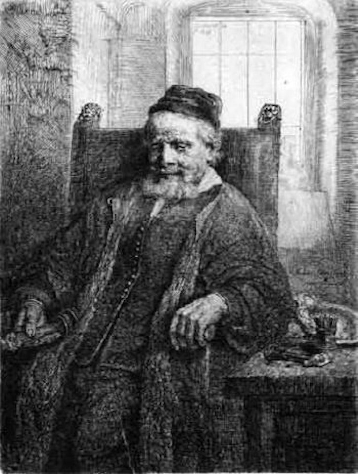 Jan Lutma, goldsmith by Attributed to Rembrandt Harmensz van Rijn