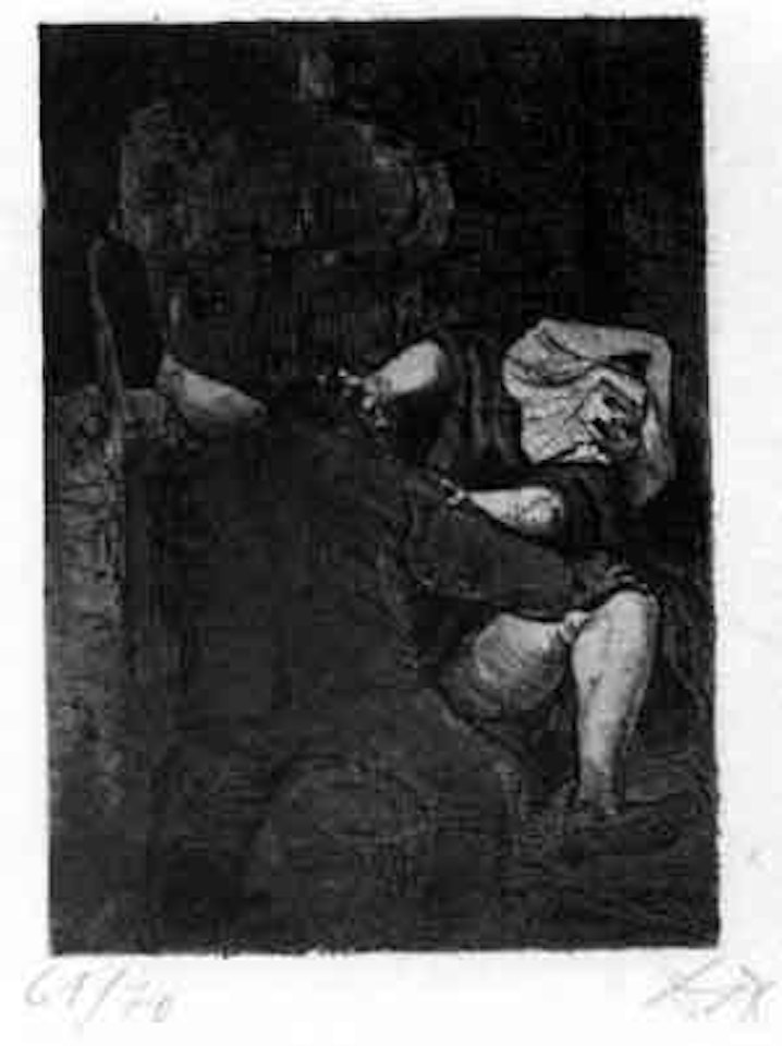 Soldat und nonne by Otto Dix