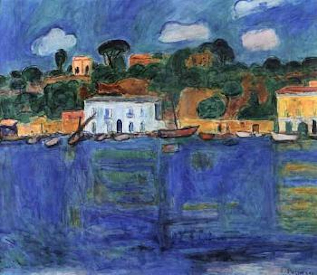 Porto d'Ischia harbour by Hans Purrmann