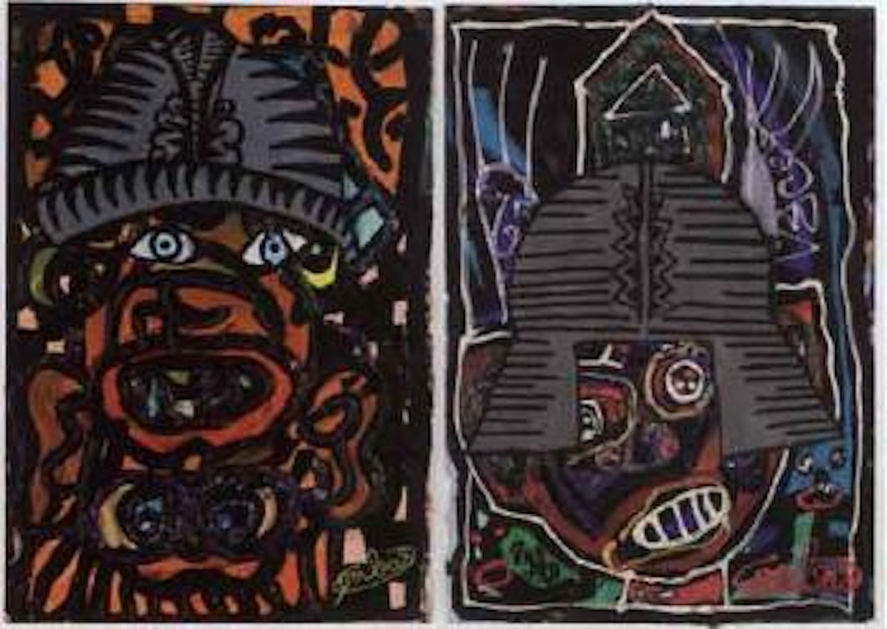 Les tetes kassees by Robert Combas