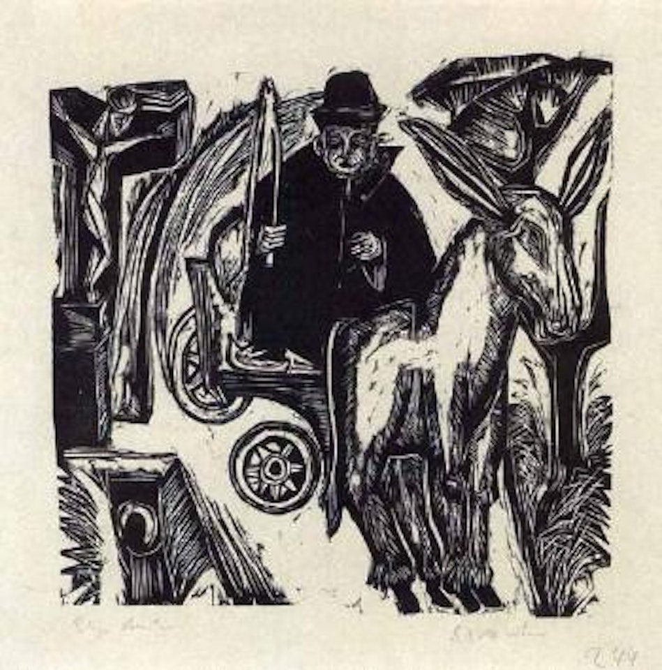 Donkey cart by Ernst Ludwig Kirchner