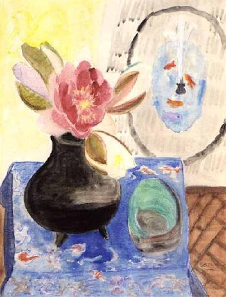 Red water lily by Erich Heckel