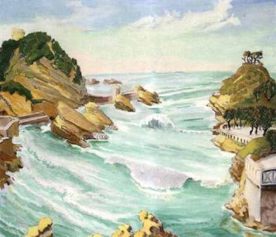 Cliffs near Biarritz by Erich Heckel