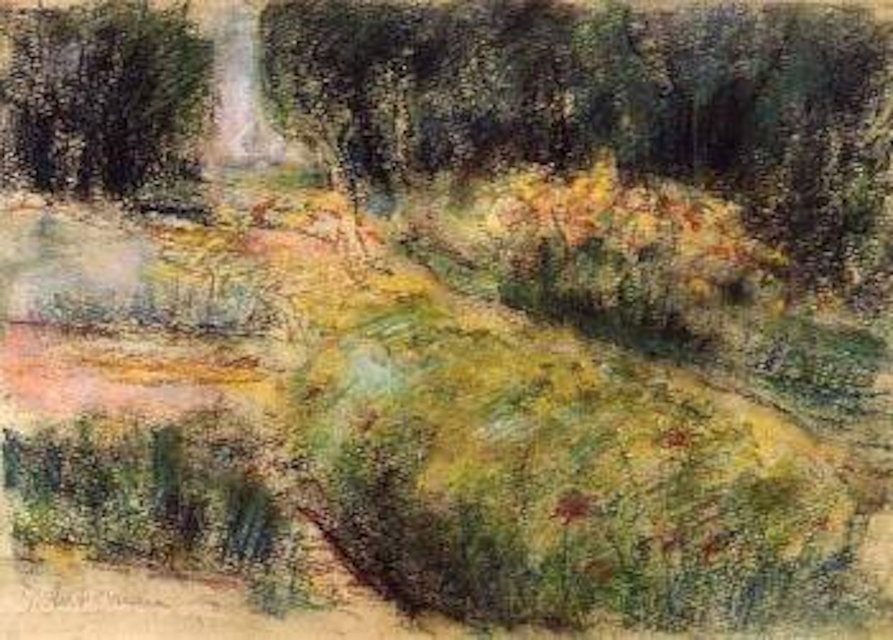 Flowerbeds by Max Liebermann