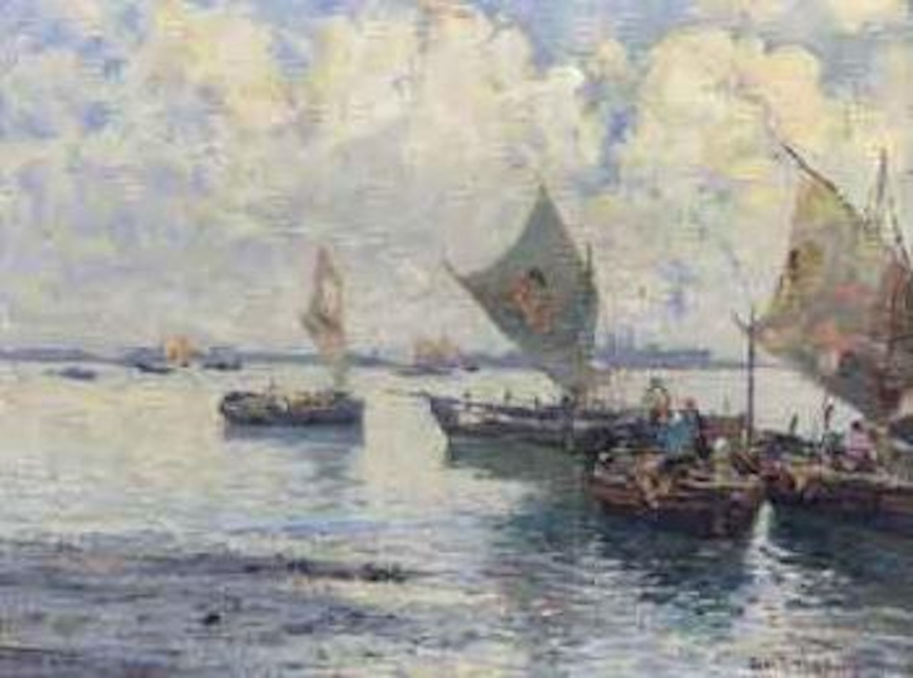 Fishing boats by Fausto Pratella