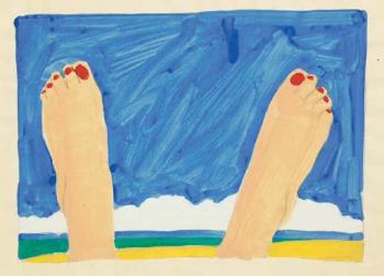 Study for Two feet in the air by Tom Wesselmann