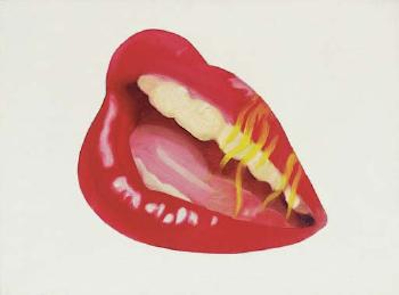 Study for Marilyn's mouth by Tom Wesselmann