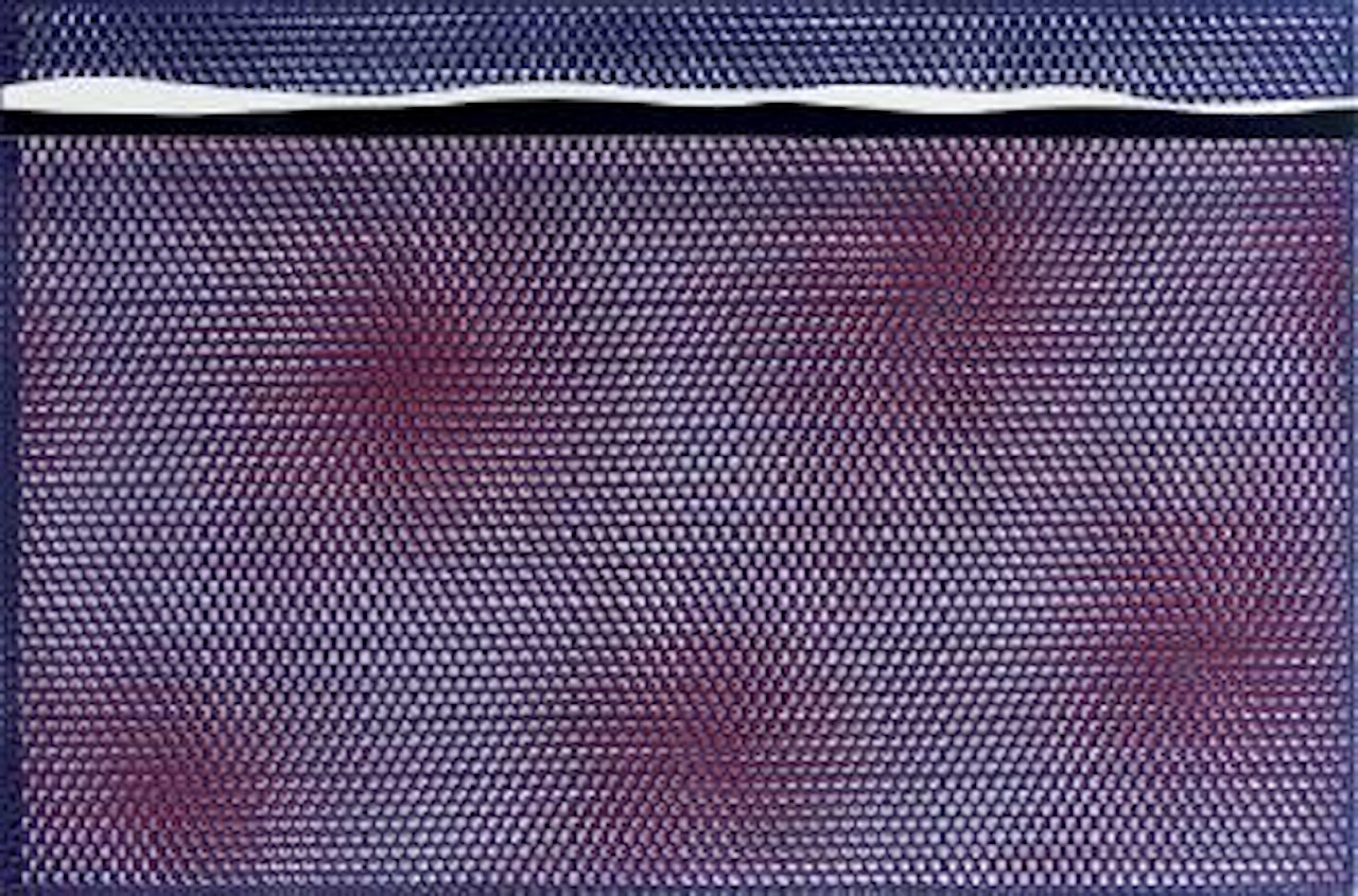 Perforated seascape, blue by Roy Lichtenstein